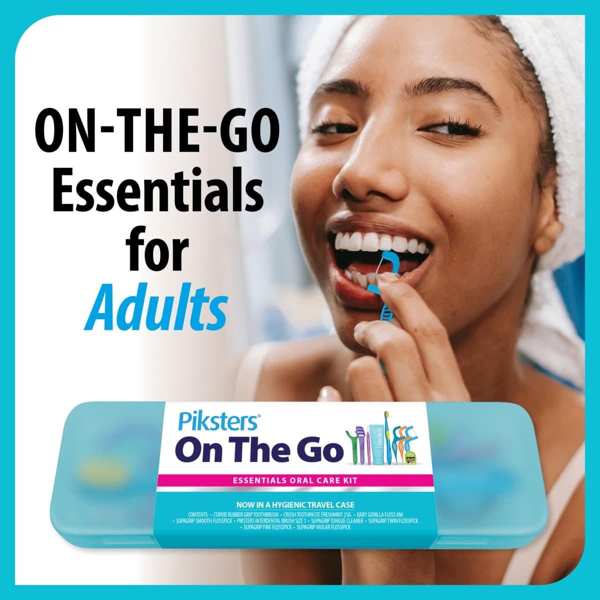 Thumbnail Piksters On the Go Essential Oral Care Kit - Adult