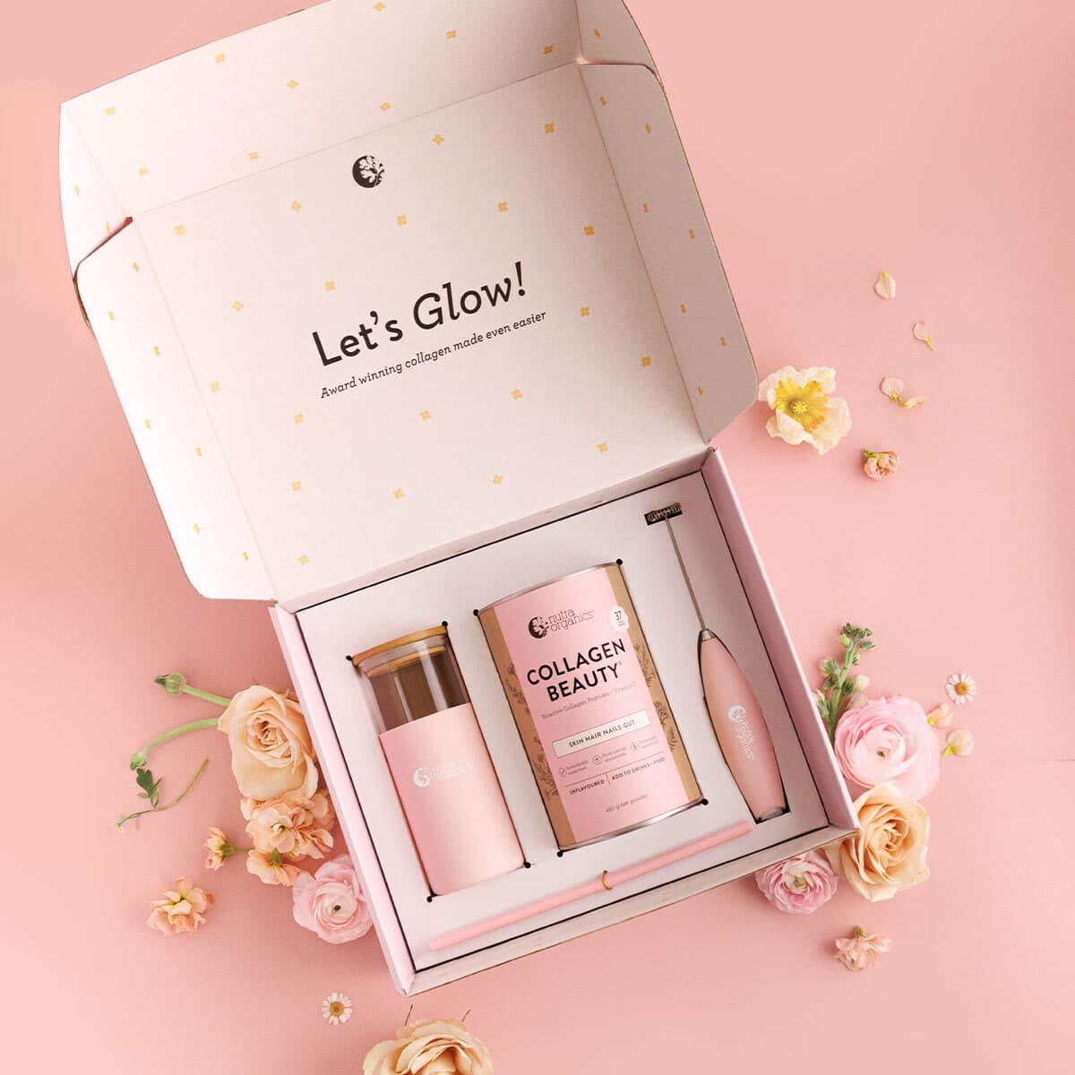 Thumbnail Nutra Organics Let's Glow Collagen Gift Box 450g
