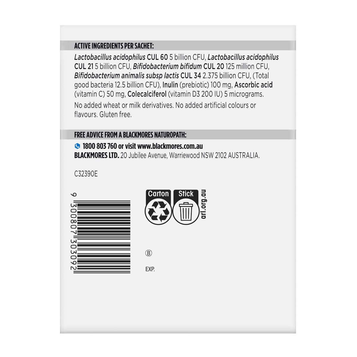 Thumbnail Blackmores Probiotics + Kids Daily Health 30 Sachets