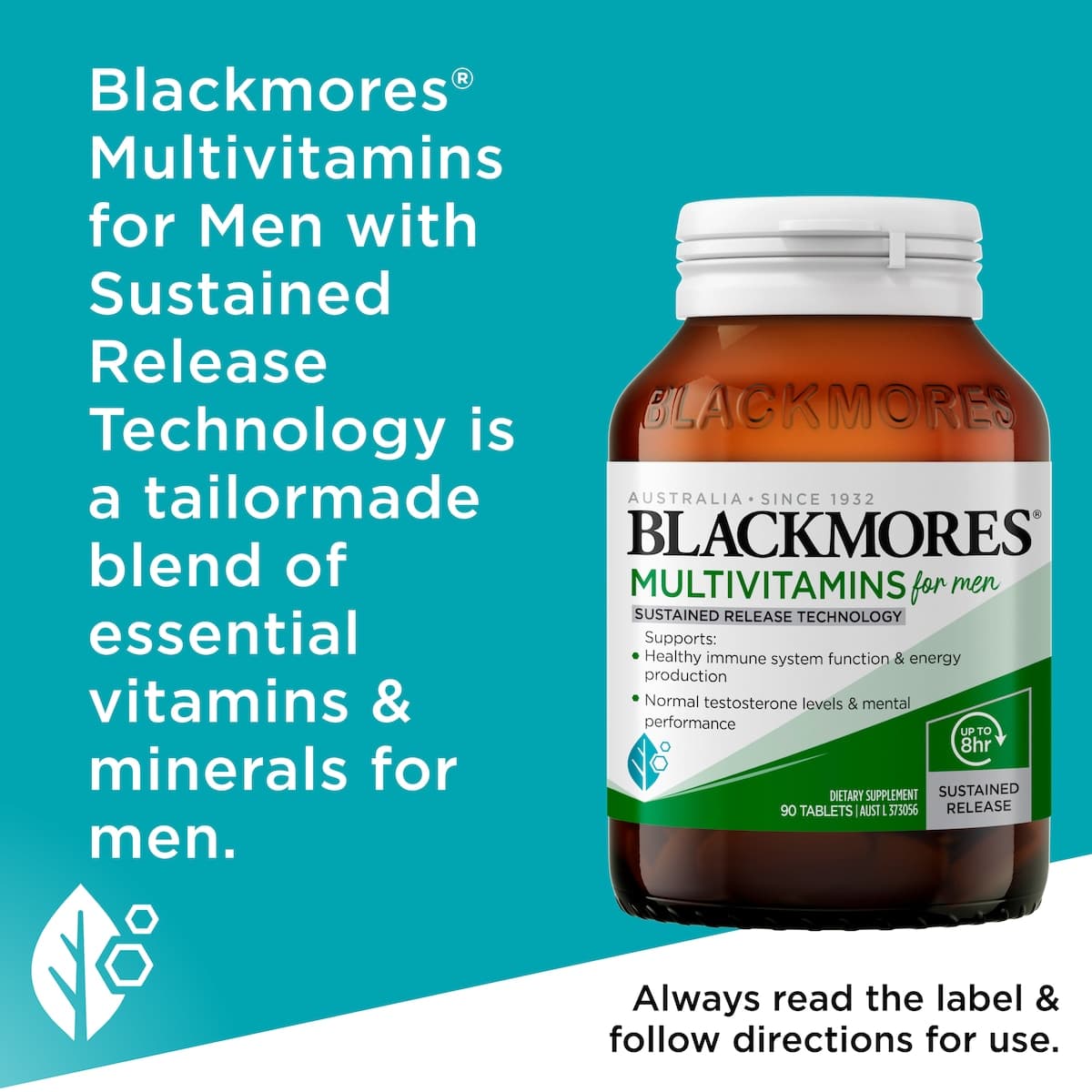 Thumbnail Blackmores Sustained Release Men's Multivitamin 90 Tablets