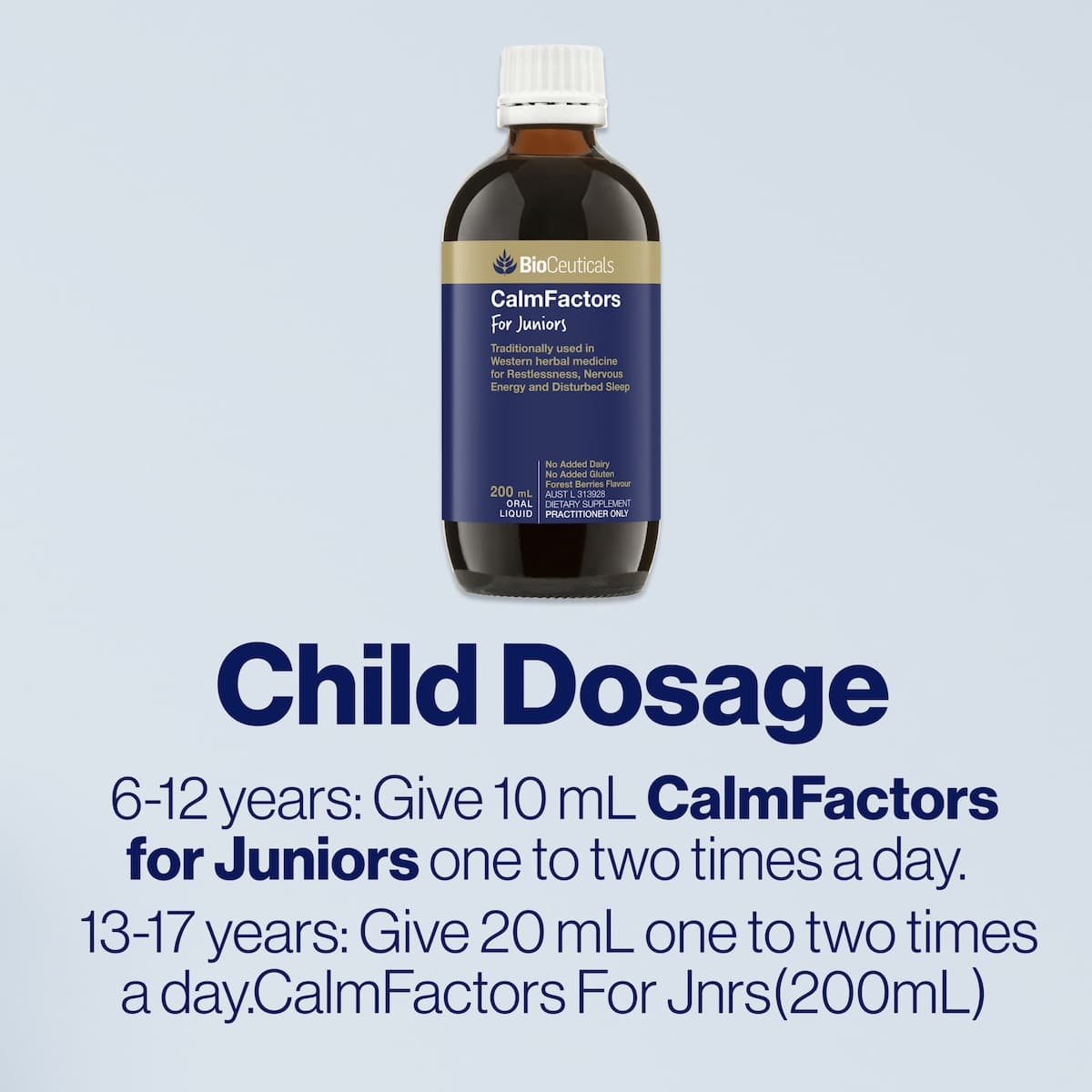 Thumbnail BioCeuticals CalmFactors for Juniors 200ml
