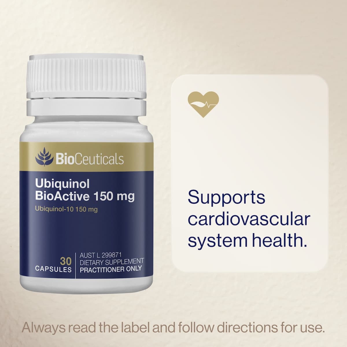 Thumbnail BioCeuticals Ubiquinol BioActive 150mg 30 Capsules