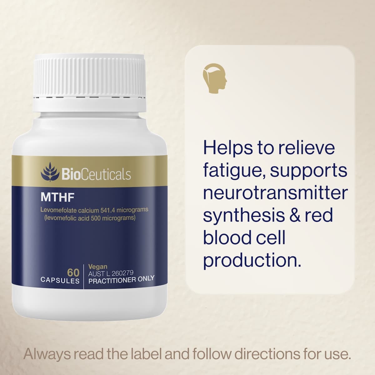 Thumbnail BioCeuticals MTHF 60 Capsules