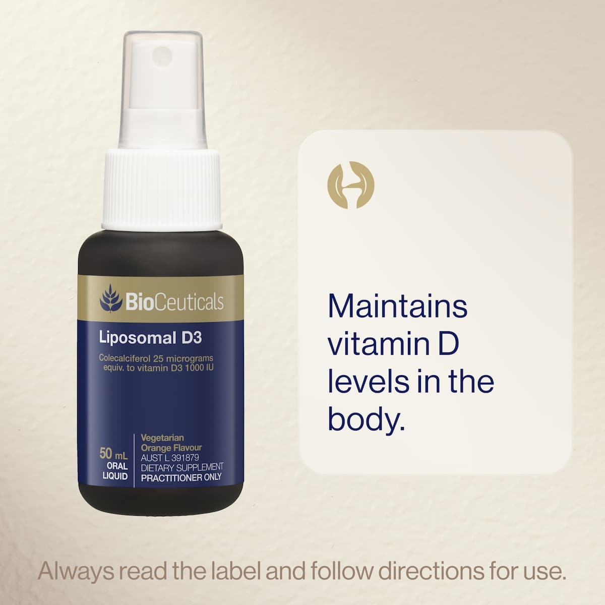 Thumbnail BioCeuticals Liposomal D3 50ml