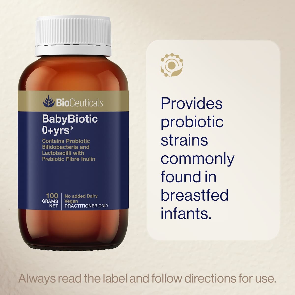 Thumbnail BioCeuticals BabyBiotic 0+ Years Powder 100g