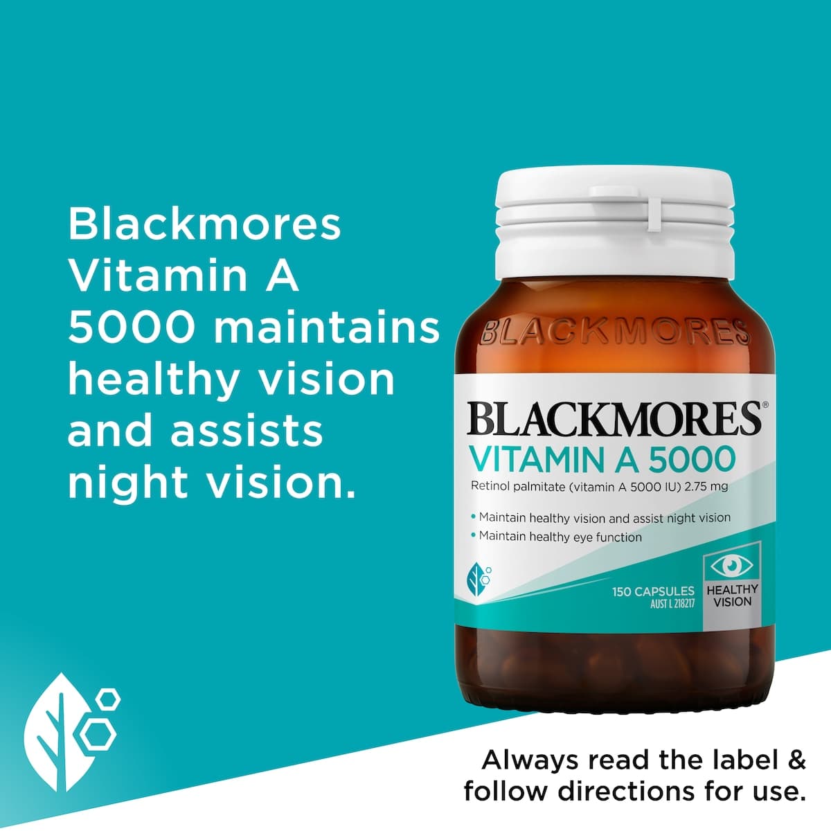 Thumbnail Blackmores Vitamin A 5000IU 150 Capsules