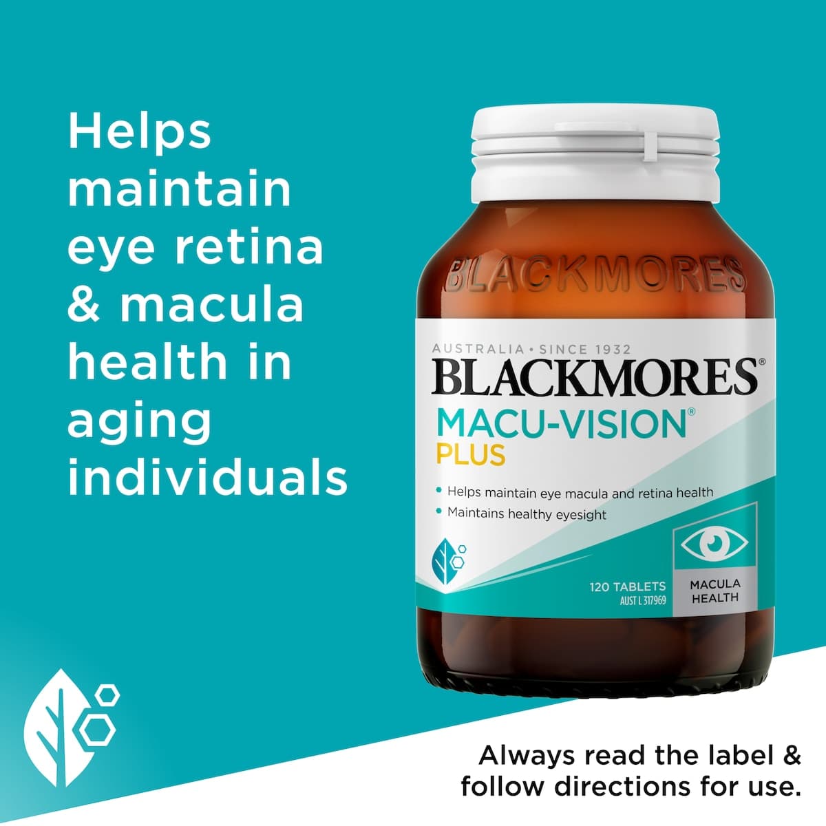 Thumbnail Blackmores Macu-Vision Plus 120 Tablets