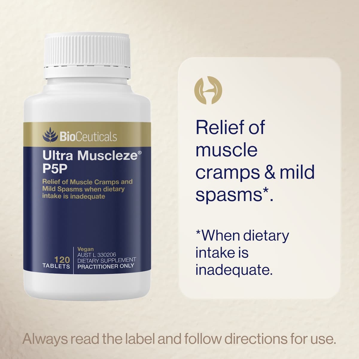 Thumbnail BioCeuticals Ultra Muscleze P5P 120 Tablets