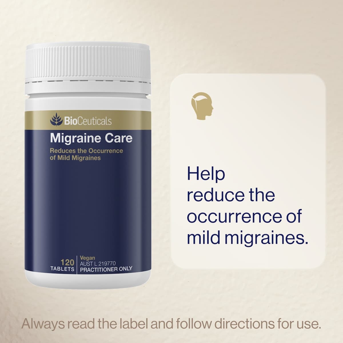 Thumbnail BioCeuticals Migraine Care 120 Tablets