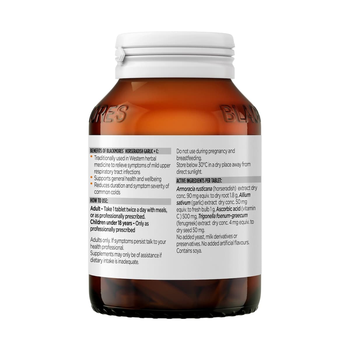 Thumbnail Blackmores Horseradish Garlic + C 90 Tablets