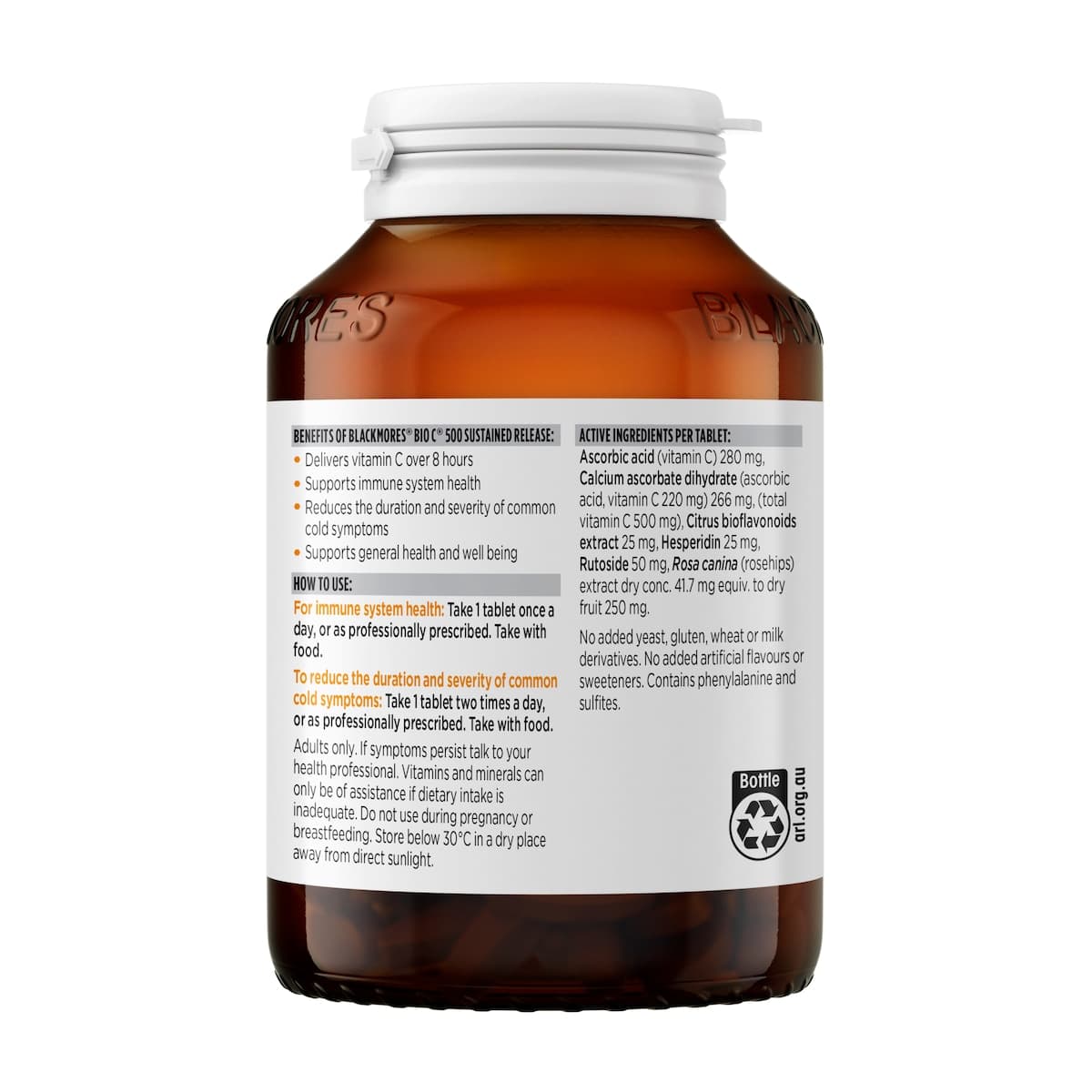 Thumbnail Blackmores Bio C 500mg Vitamin C Sustained Release 200 Tablets