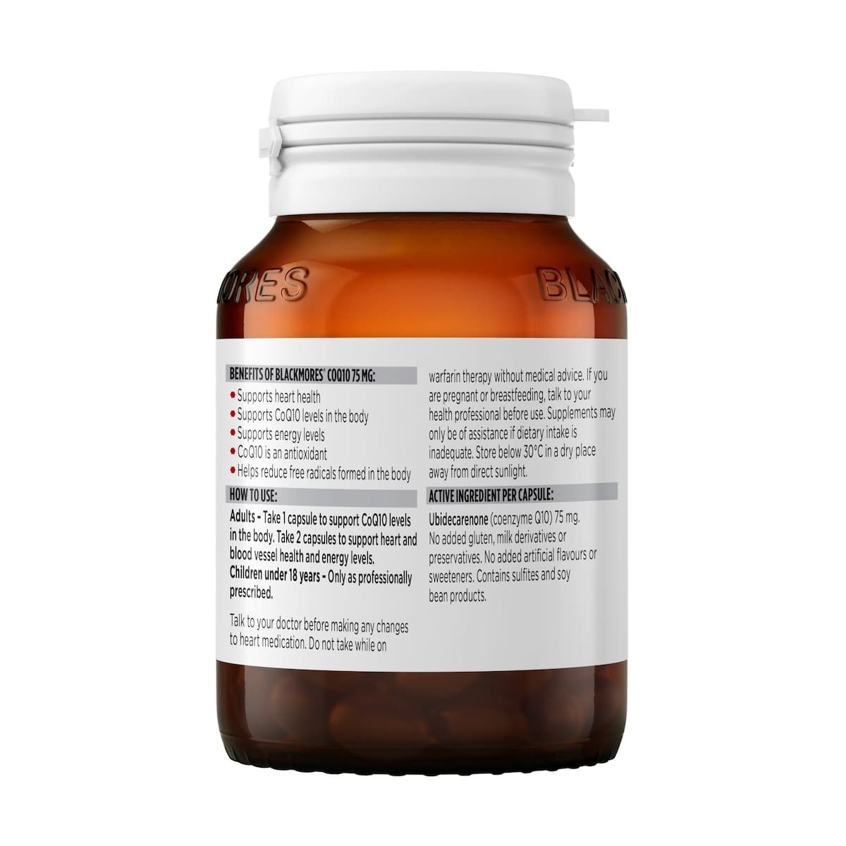 Thumbnail Blackmores CoQ10 75mg 90 Capsules