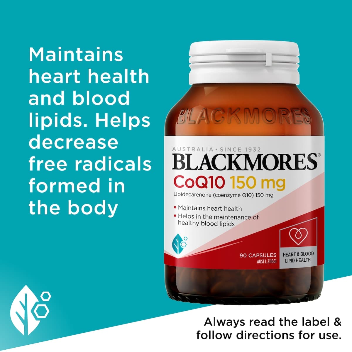 Thumbnail Blackmores CoQ10 150mg 90 Capsules
