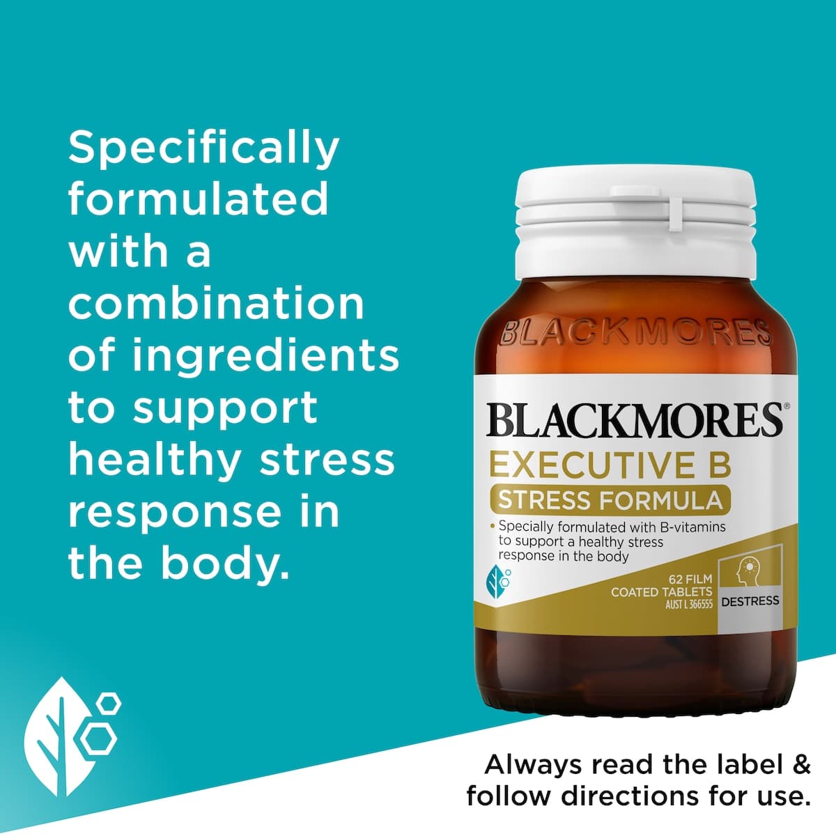 Thumbnail Blackmores Executive B Stress Formula 62 Tablets