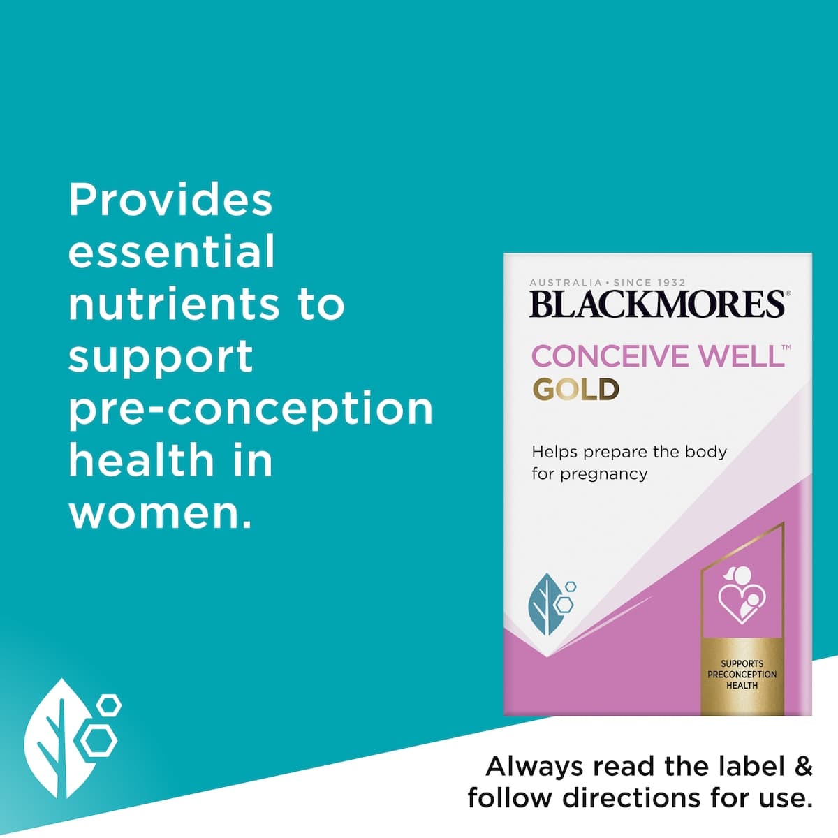 Thumbnail Blackmores Conceive Well Gold 56 Tablets + Capsules