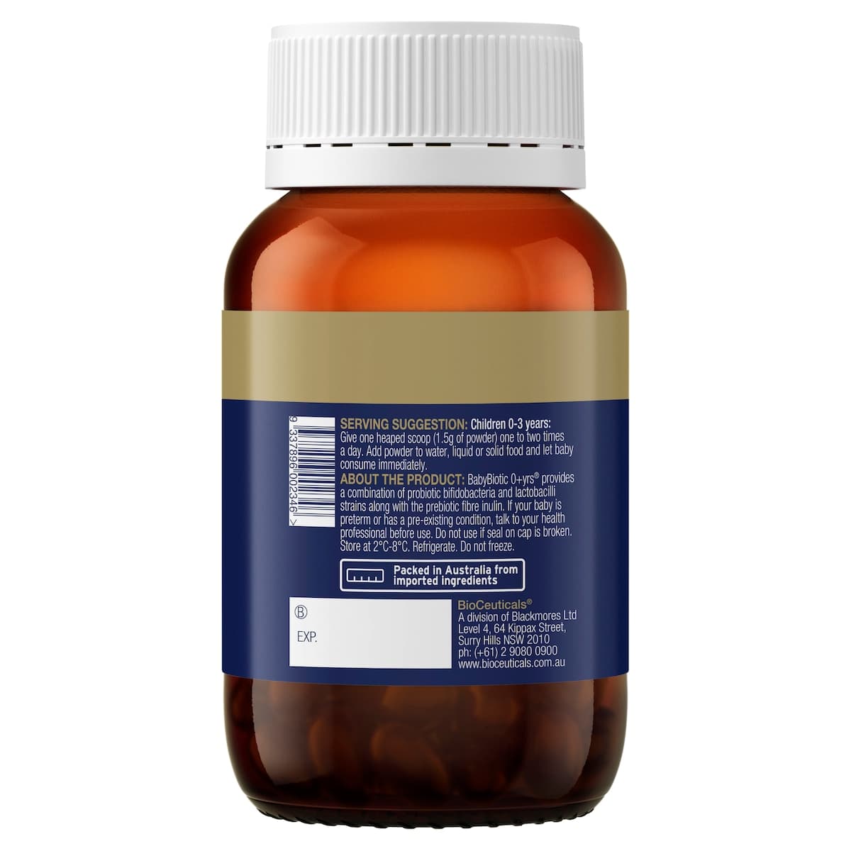 Thumbnail BioCeuticals BabyBiotic 0+ Years Powder 60g