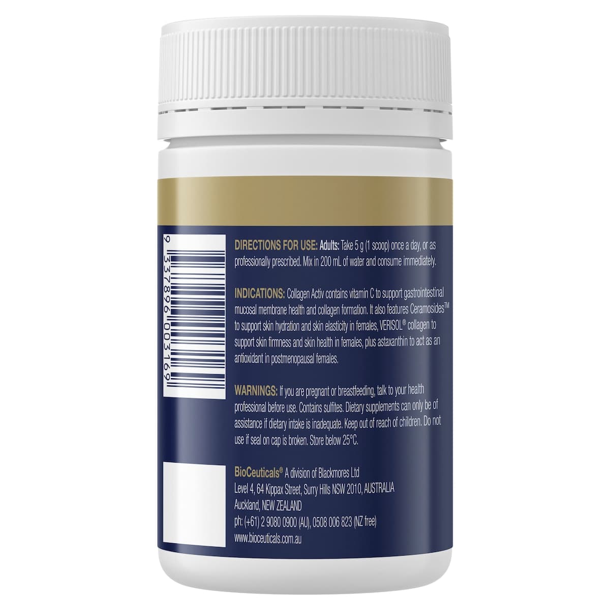 Thumbnail BioCeuticals Collagen Activ Powder Blood Orange Flavour 150g