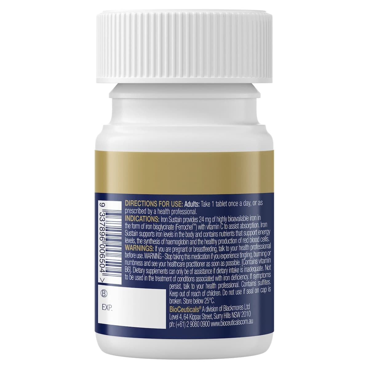 Thumbnail BioCeuticals Iron Sustain 30 Tablets