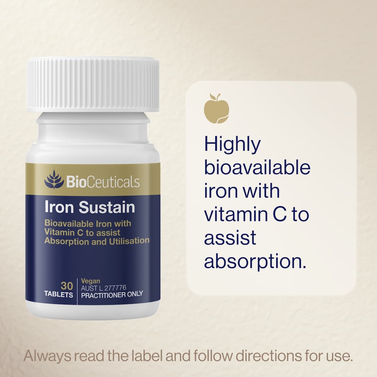Thumbnail BioCeuticals Iron Sustain 30 Tablets