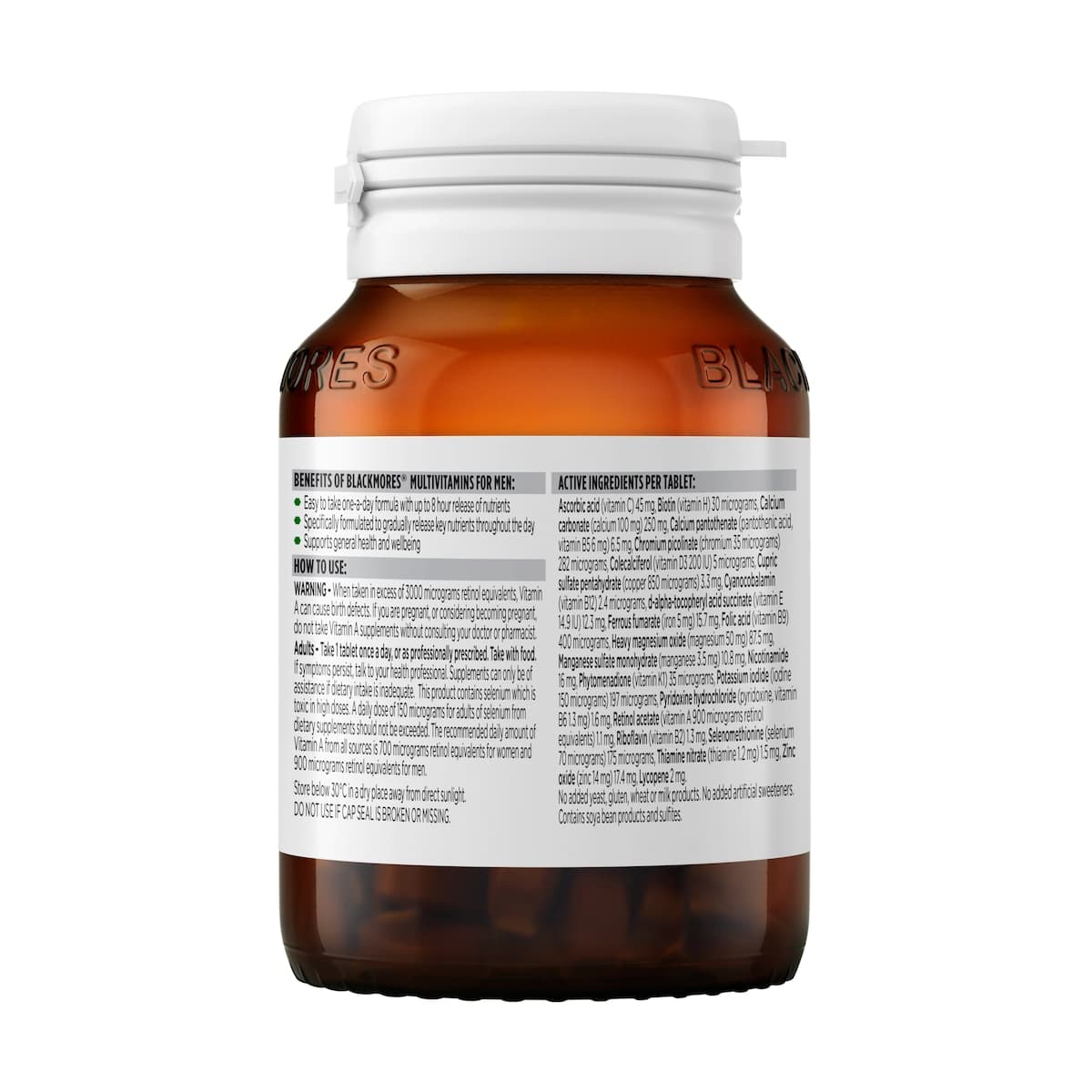 Thumbnail Blackmores Multivitamins for Men 60 Tablets