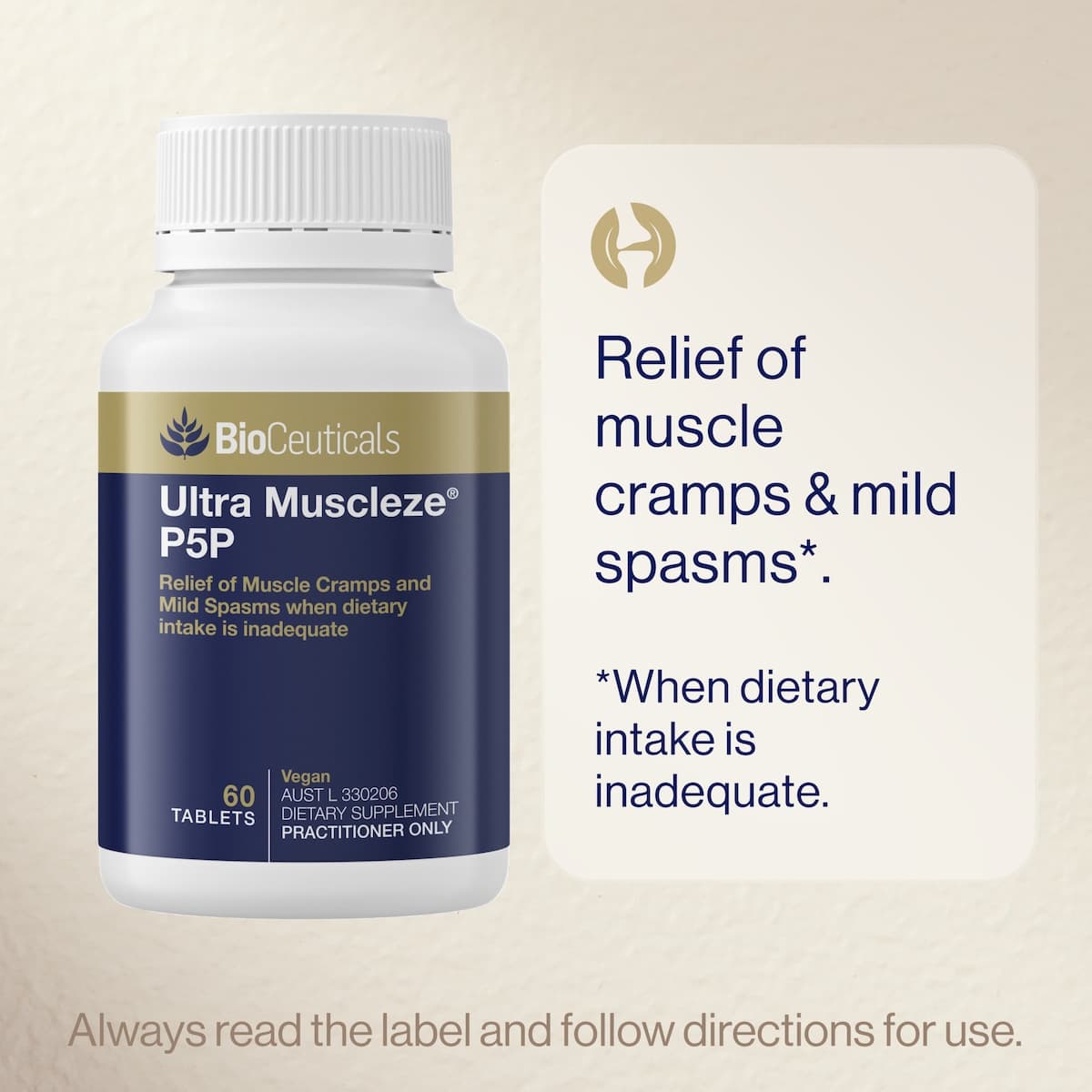 Thumbnail BioCeuticals Ultra Muscleze P5P 60 Tablets