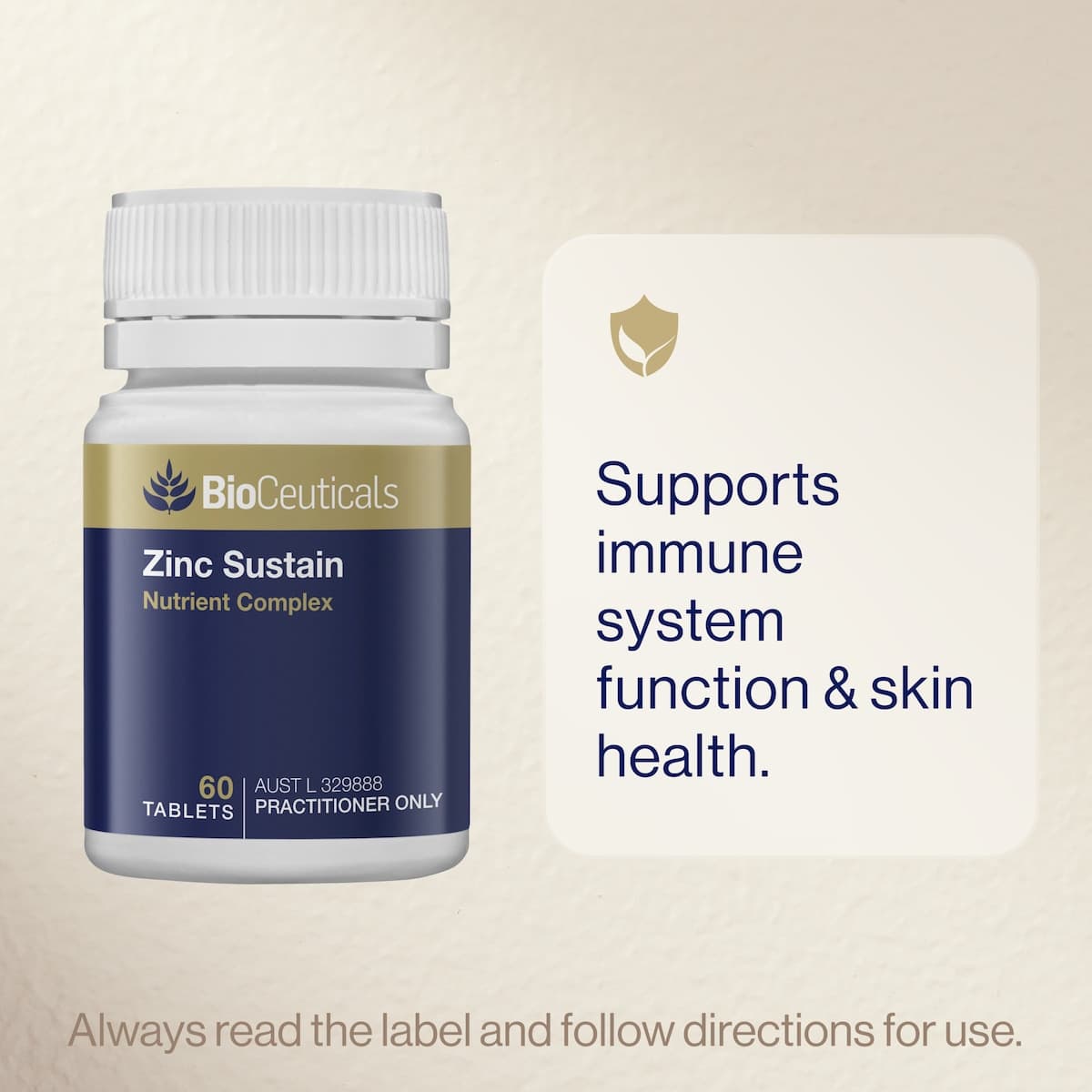 Thumbnail BioCeuticals Zinc Sustain 60 Tablets