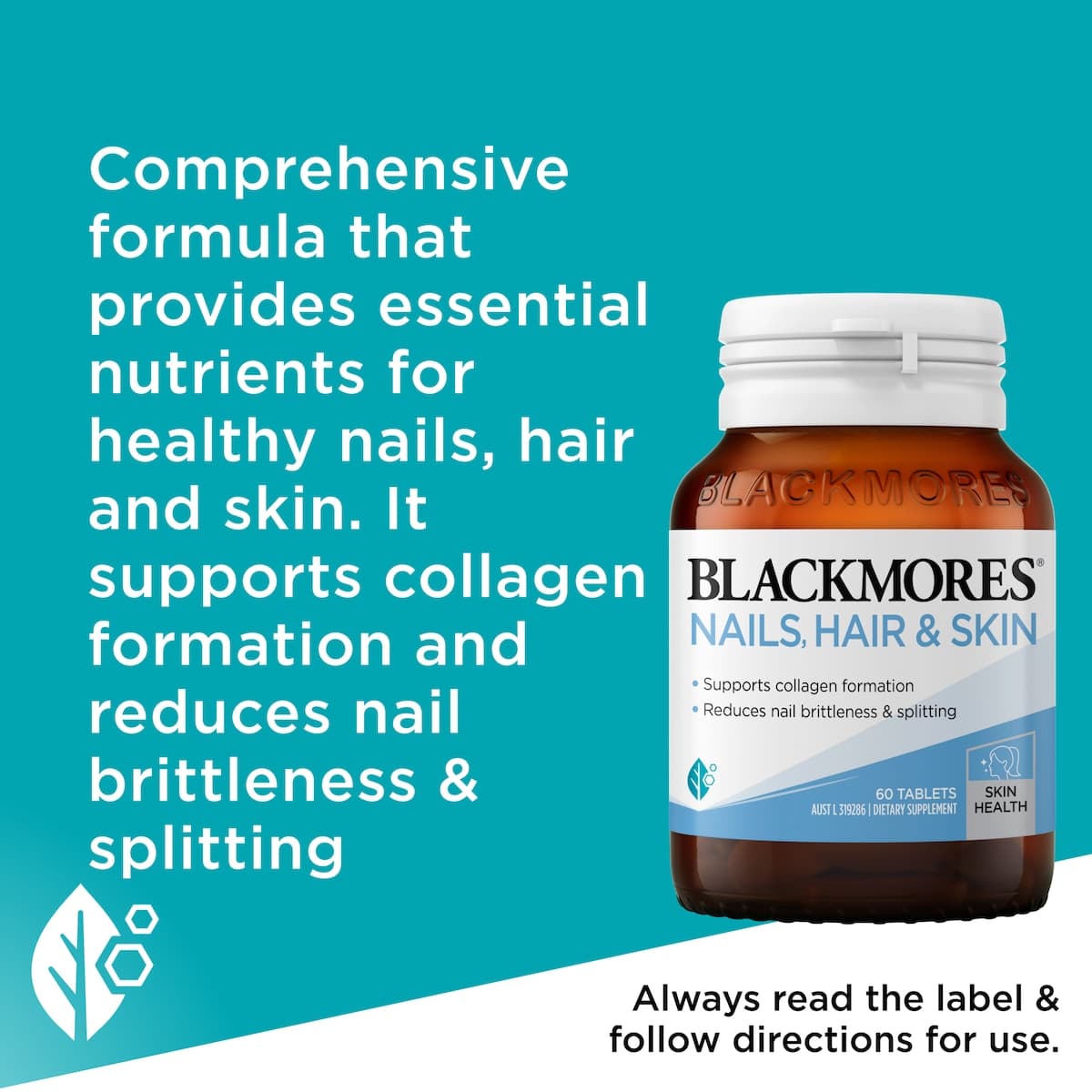 Thumbnail Blackmores Nails Hair & Skin 60 Tablets