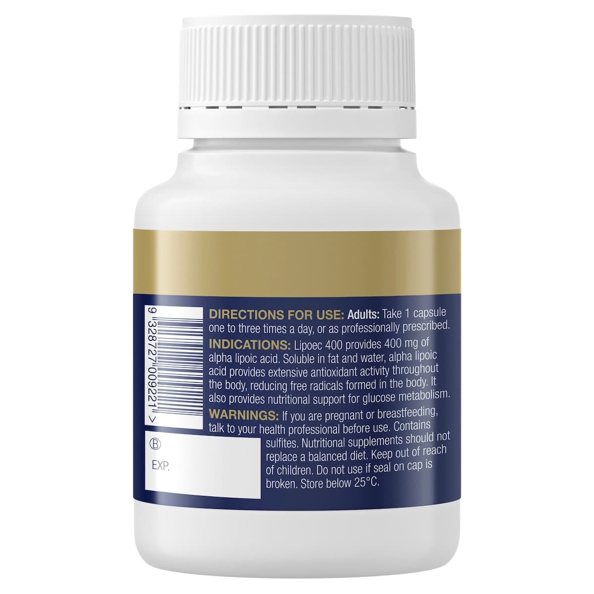 Thumbnail BioCeuticals Lipoec 400 60 Capsules