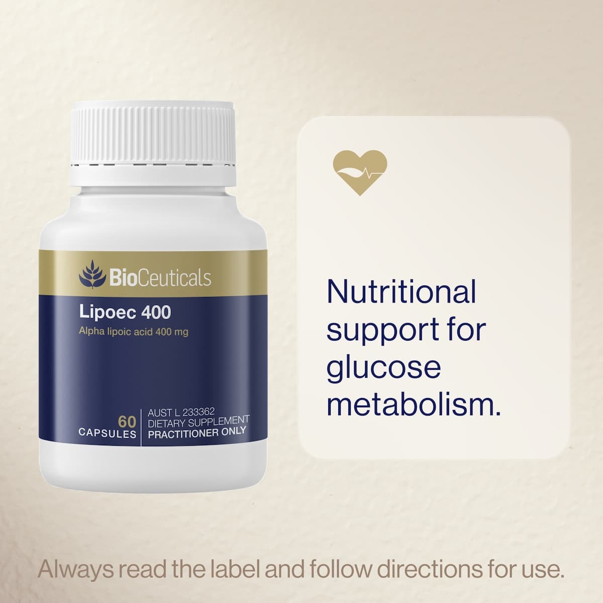 Thumbnail BioCeuticals Lipoec 400 60 Capsules