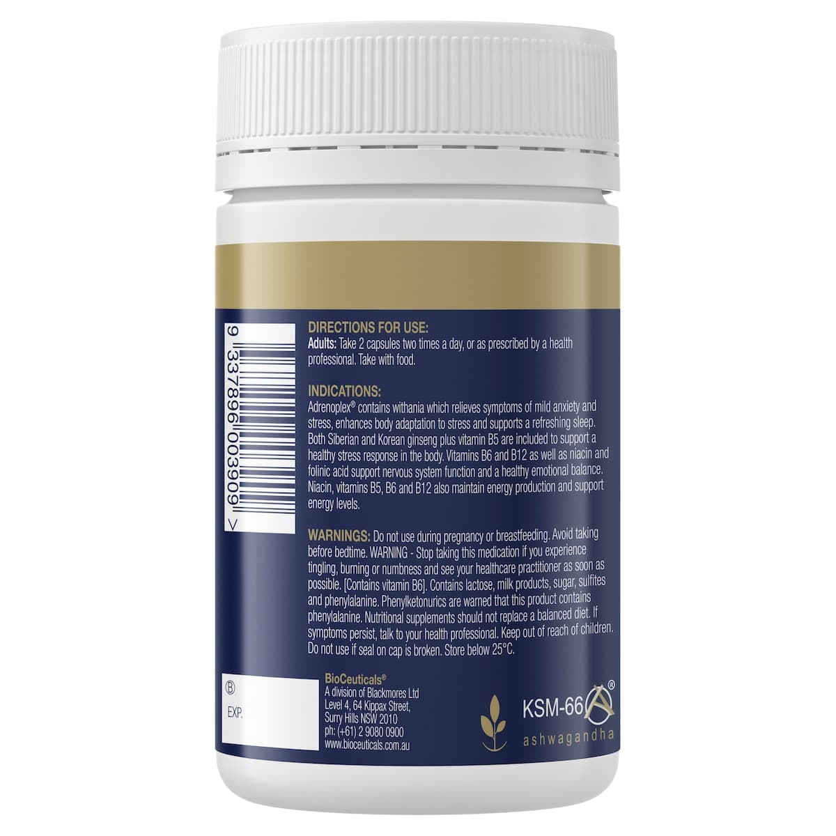 Thumbnail BioCeuticals Adrenoplex 120 Capsules