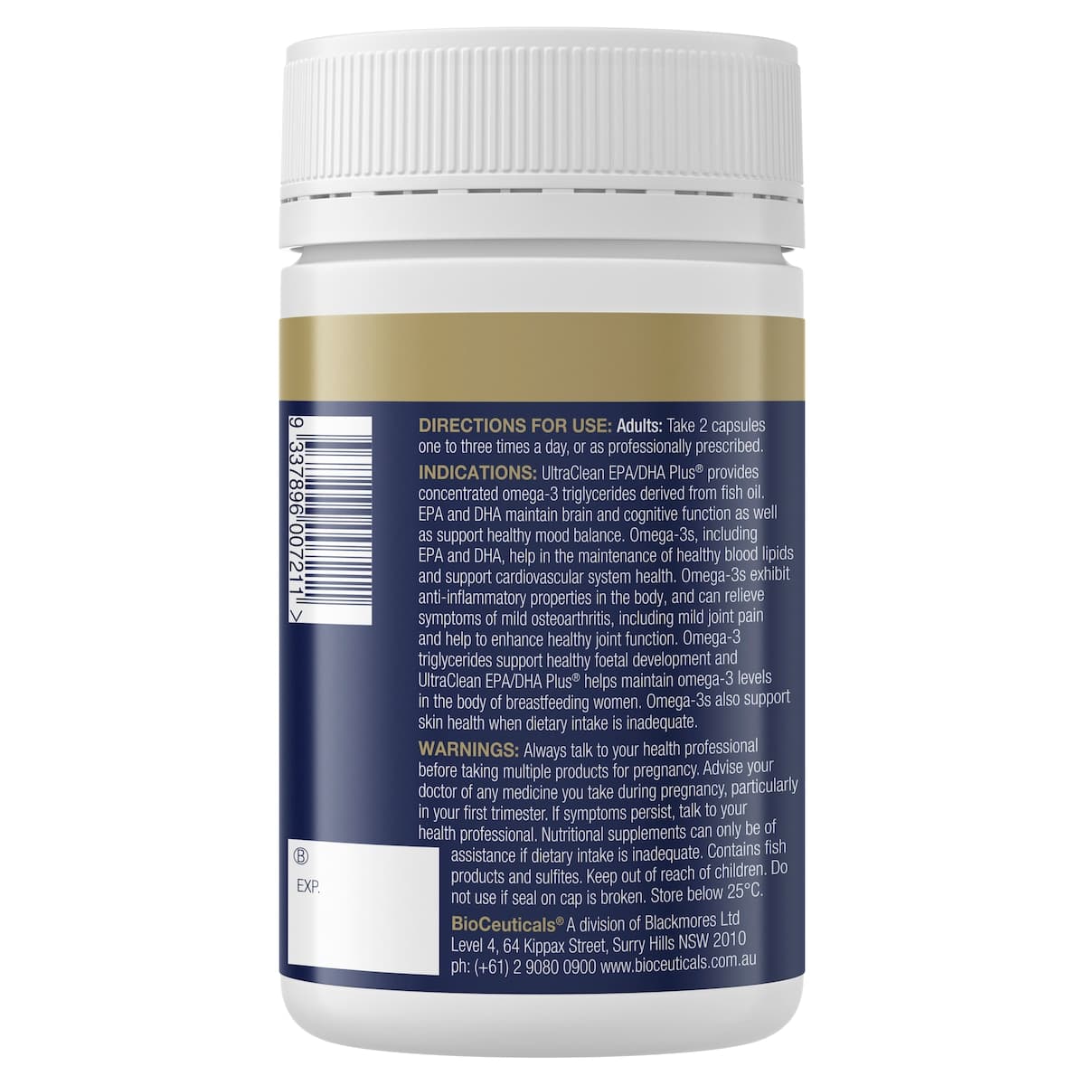 Thumbnail BioCeuticals UltraClean EPA/DHA Plus 120 Capsules