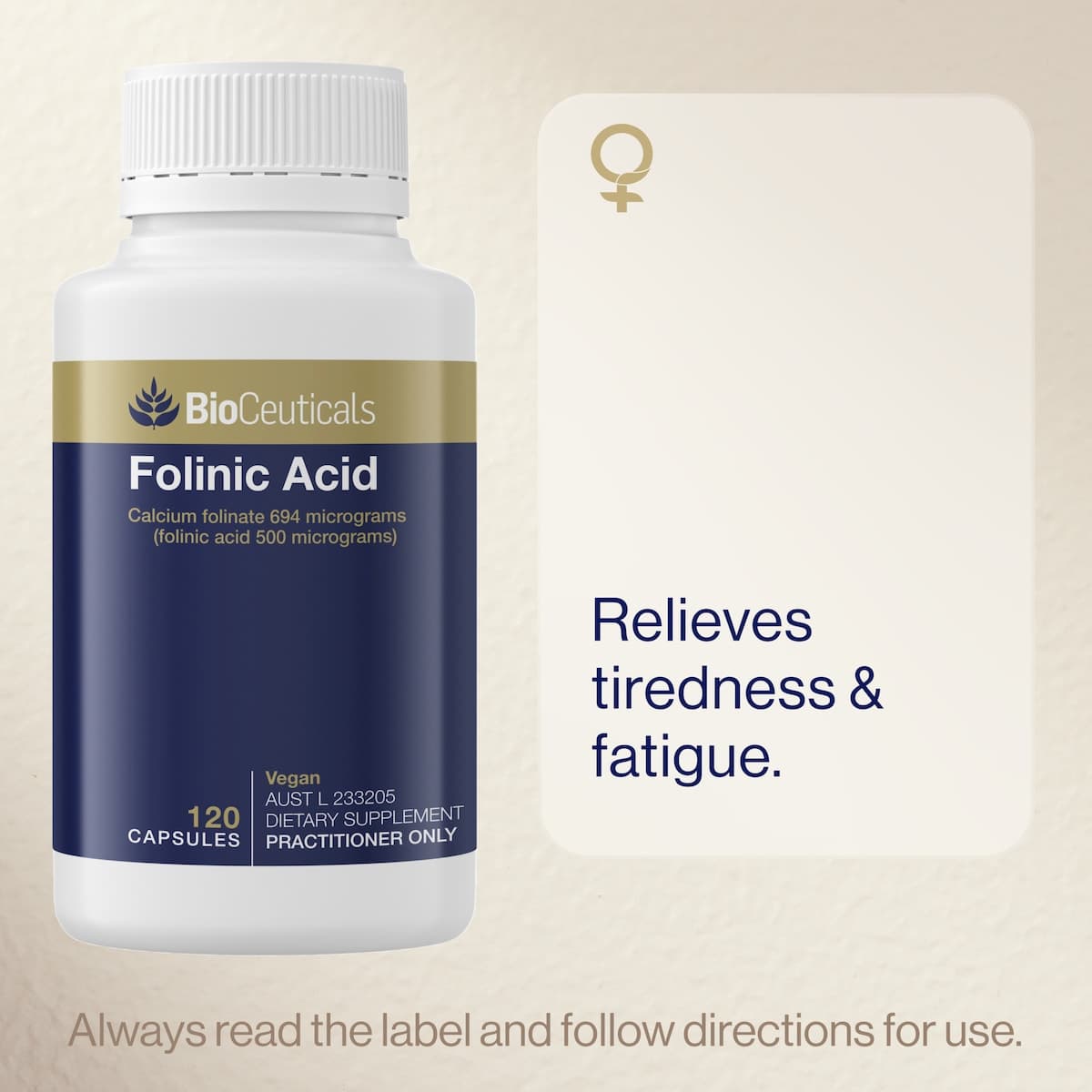 Thumbnail BioCeuticals Folinic Acid 120 Capsules