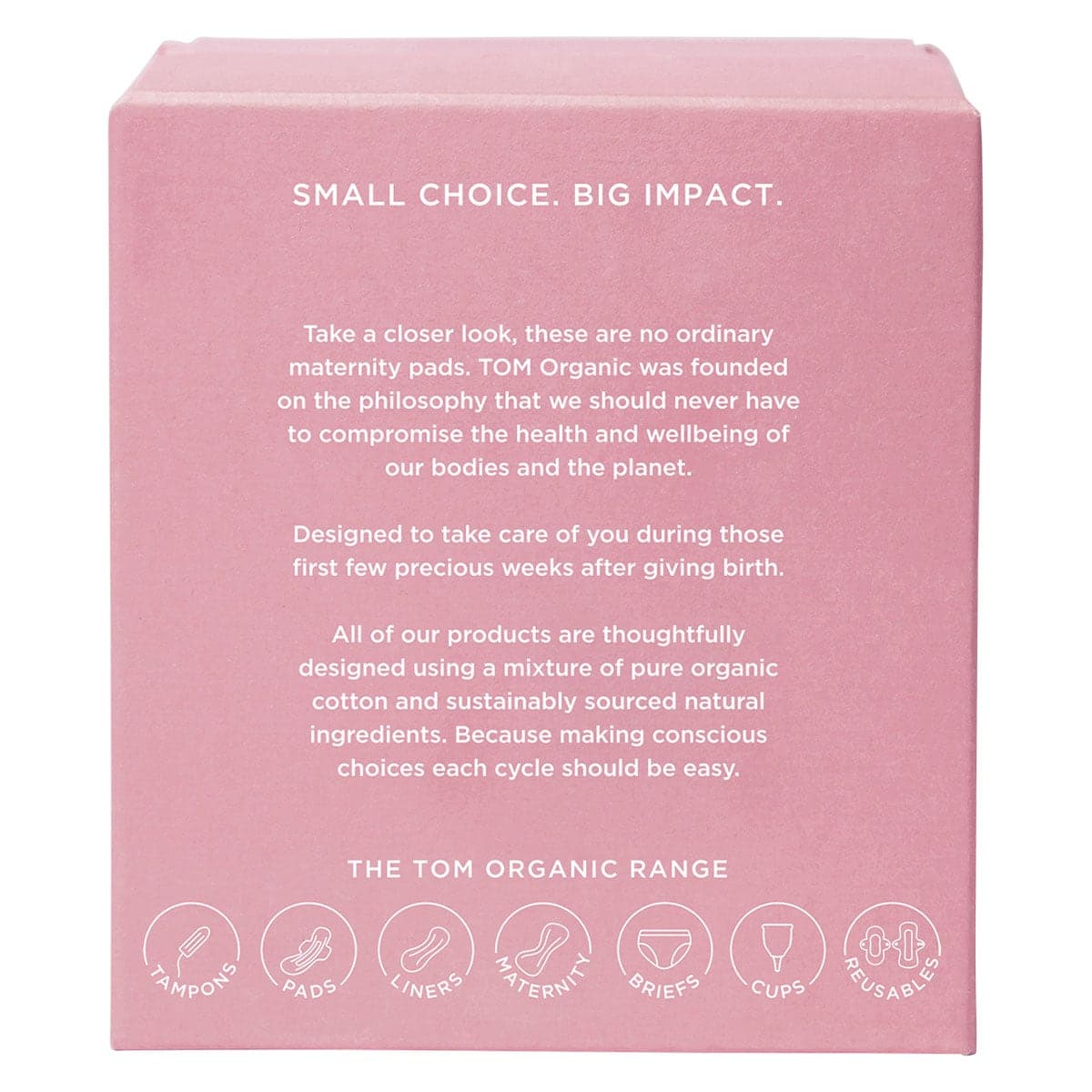Thumbnail Tom Organic Maternity Pads Wingless 8 Pack
