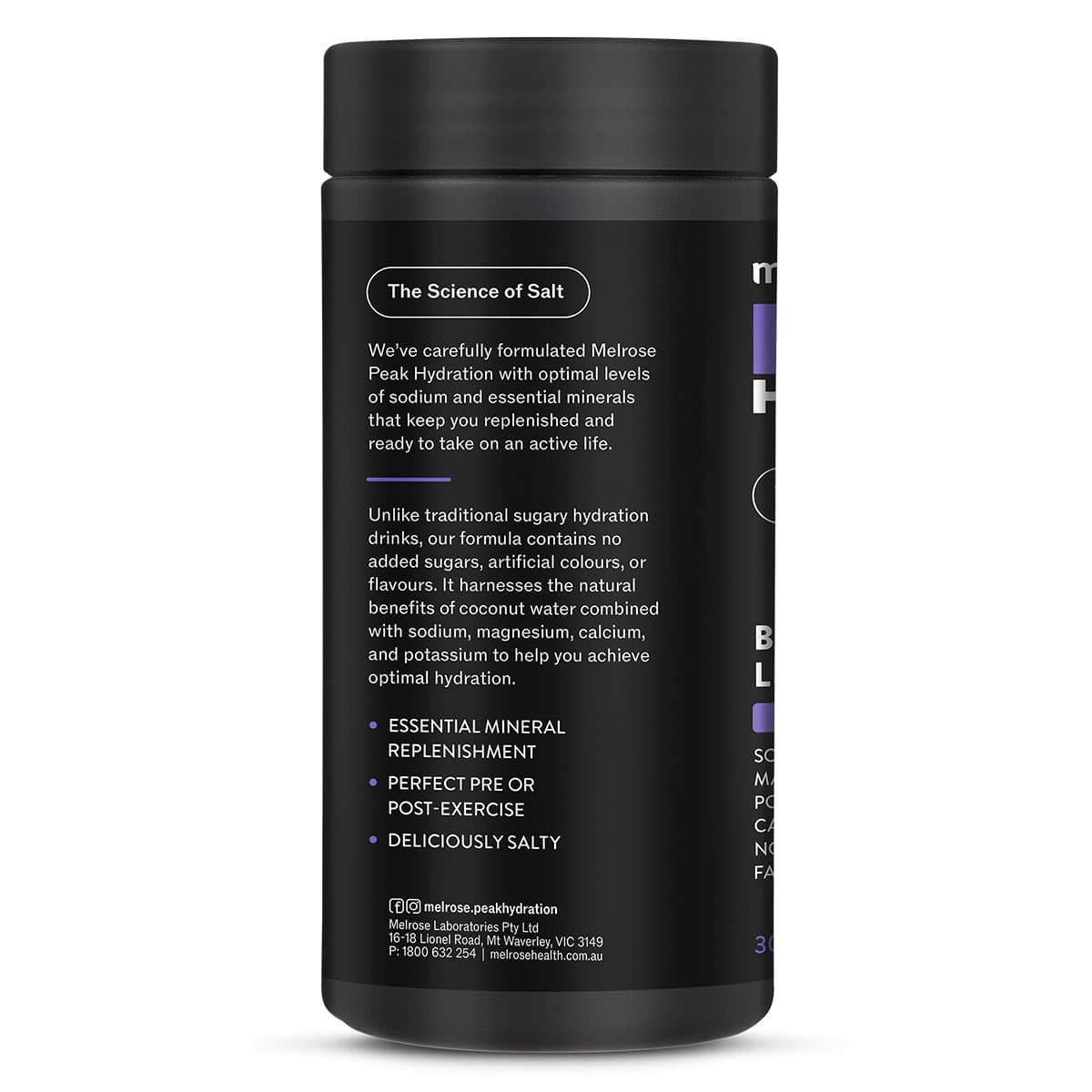 Thumbnail Melrose Peak Hydration Powder Blackberry Lemonade 180g