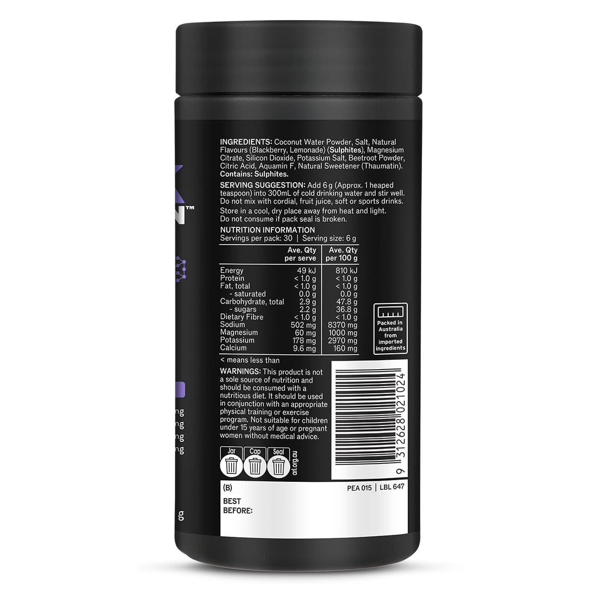Thumbnail Melrose Peak Hydration Powder Blackberry Lemonade 180g