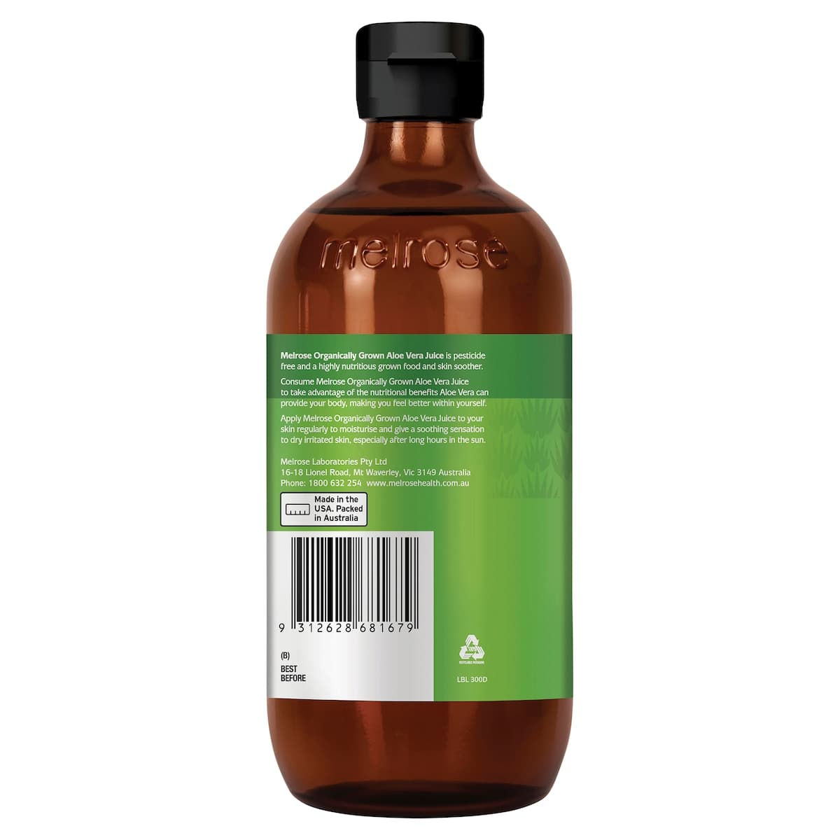 Thumbnail Melrose Organic Aloe Vera Juice 500ml