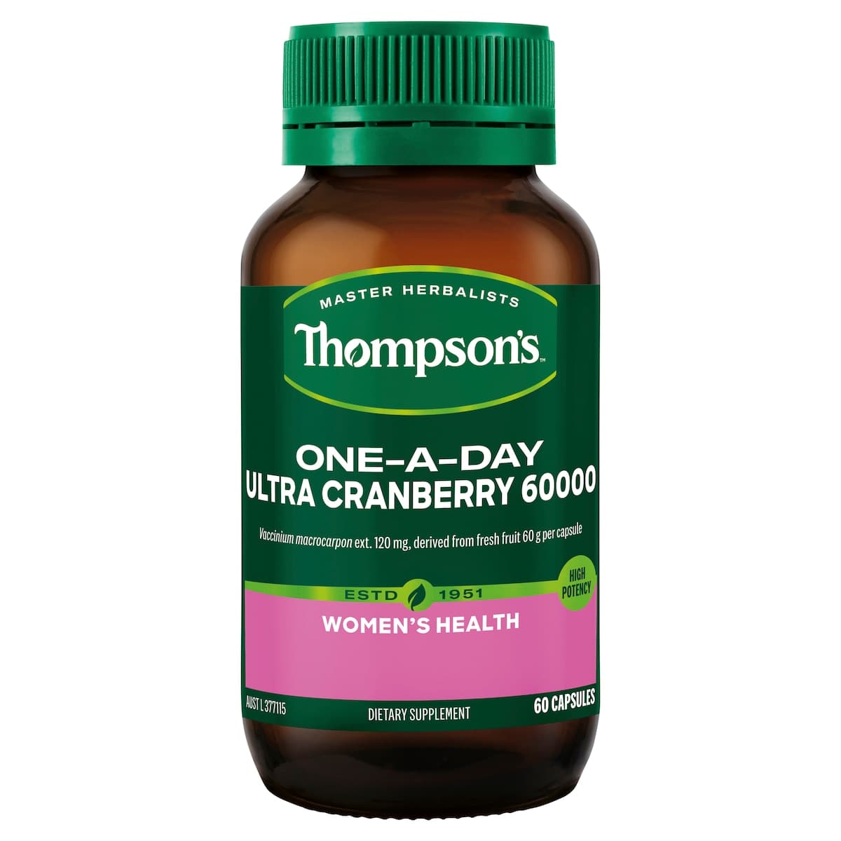 Thumbnail Thompsons One a Day Ultra Cranberry 60000mg 60 Capsules