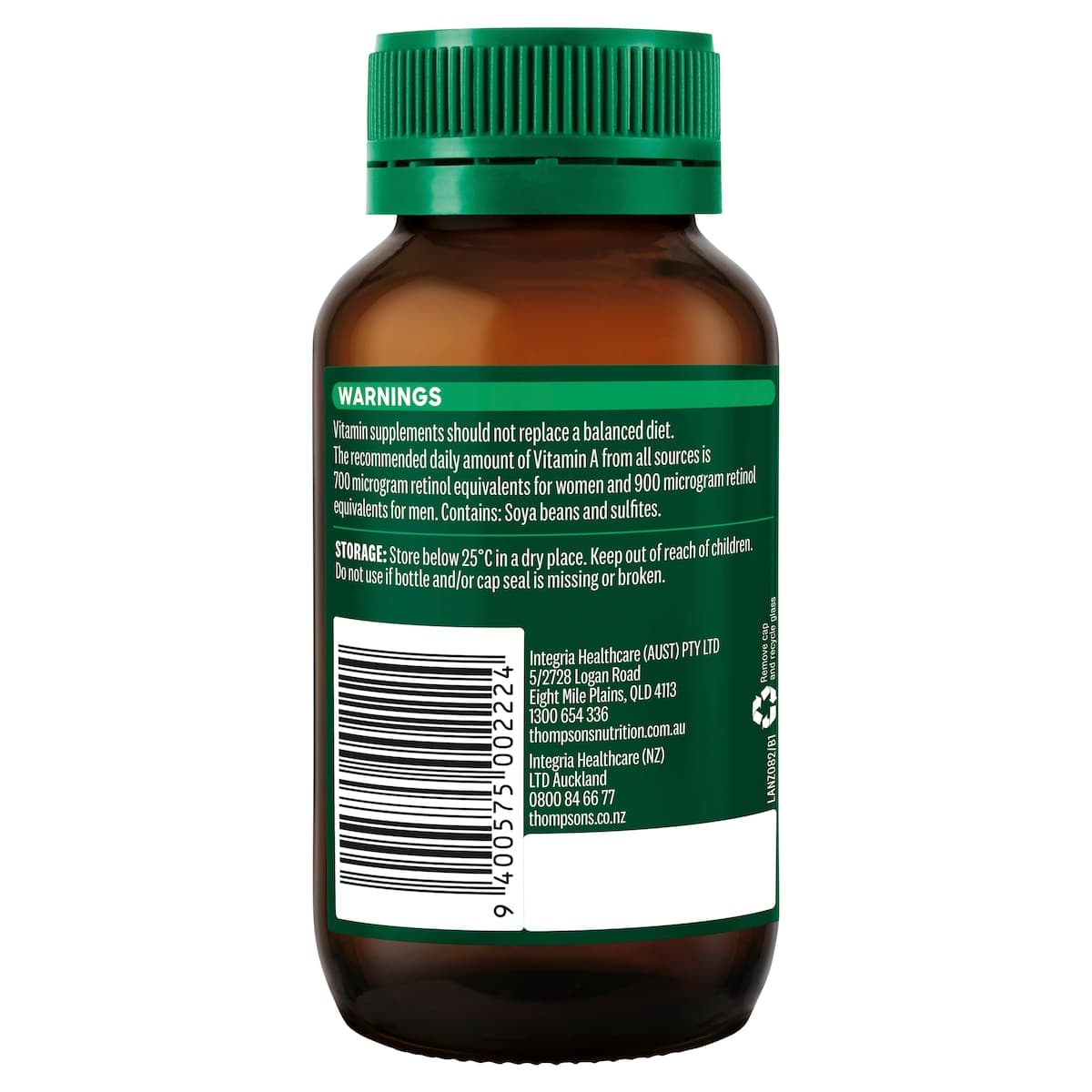 Thumbnail Thompson's Vitamin A 10000iu 150 Capsules