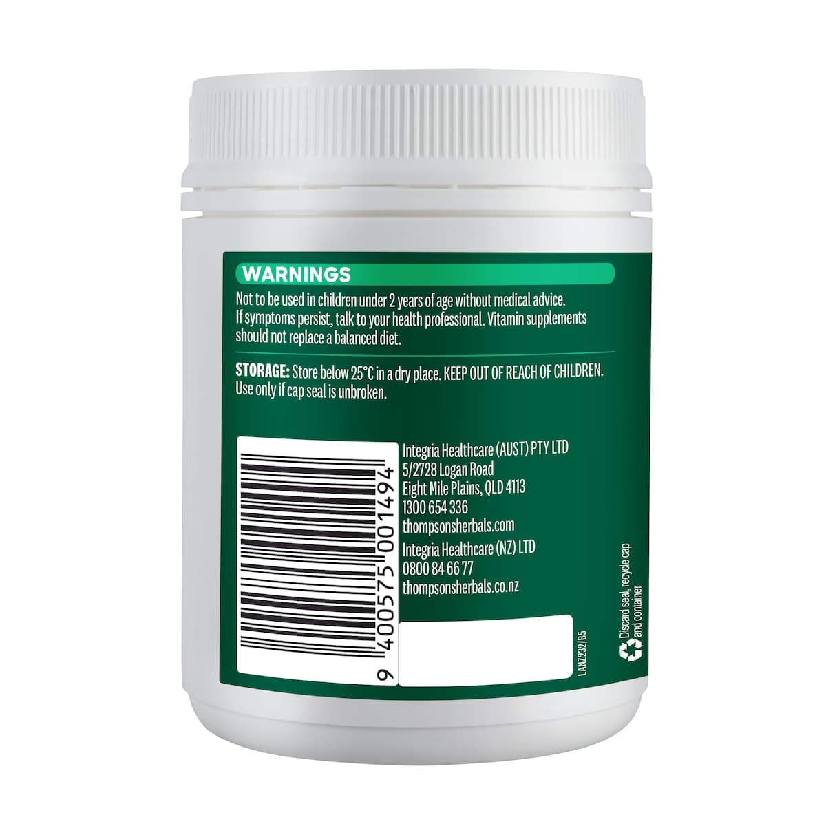 Thumbnail Thompsons Ultra C 1000mg 180 Tablets