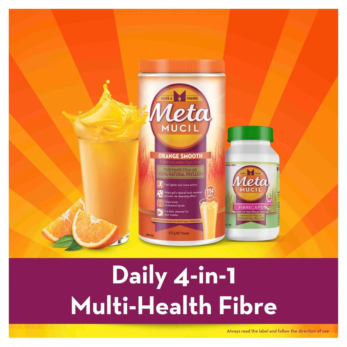 Thumbnail Metamucil Fibre Supplement Wild Berry Smooth 425g