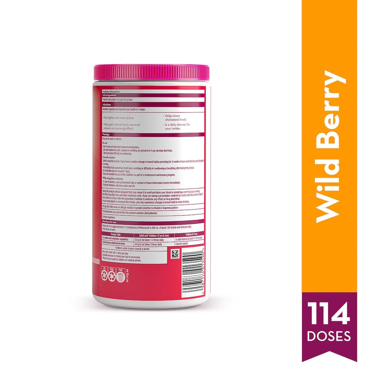 Thumbnail Metamucil Fibre Supplement Wild Berry Smooth 673g