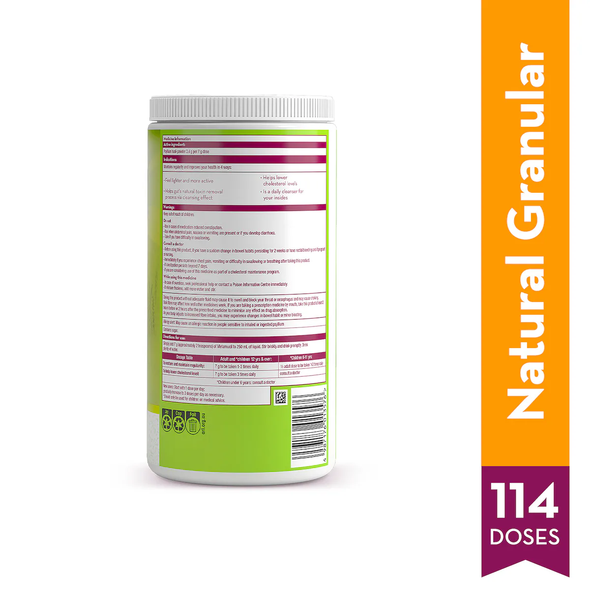 Thumbnail Metamucil Fibre Supplement Natural Granular 798g