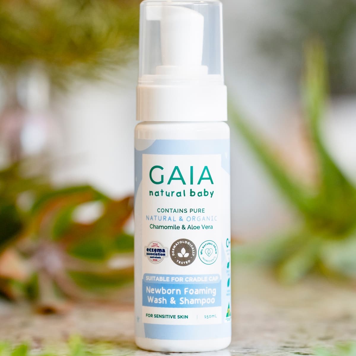 Thumbnail Gaia Natural Baby Newborn Foaming Shampoo & Wash 150ml