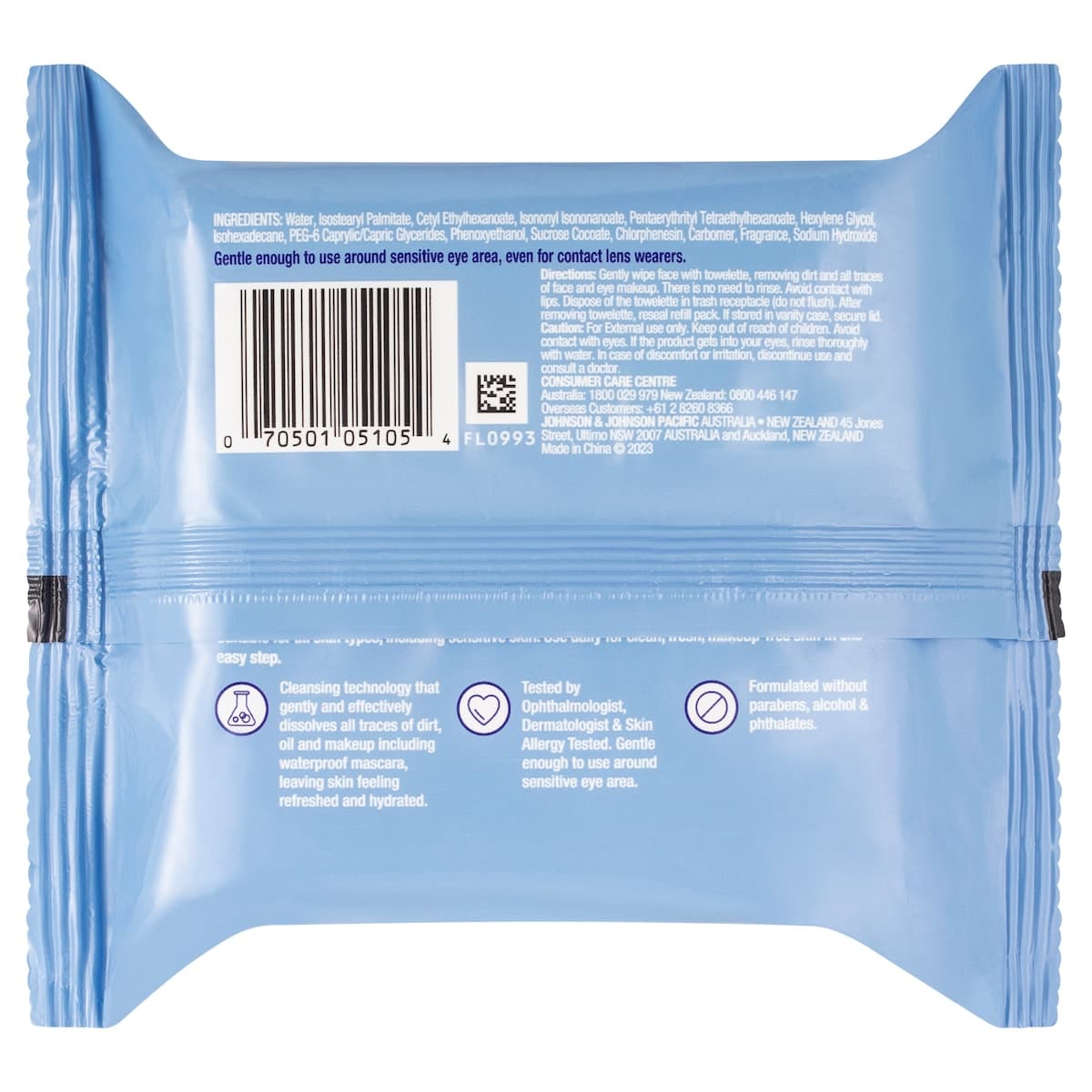 Thumbnail Neutrogena MakeUp Remover Towelettes 25 Cleansing Wipes