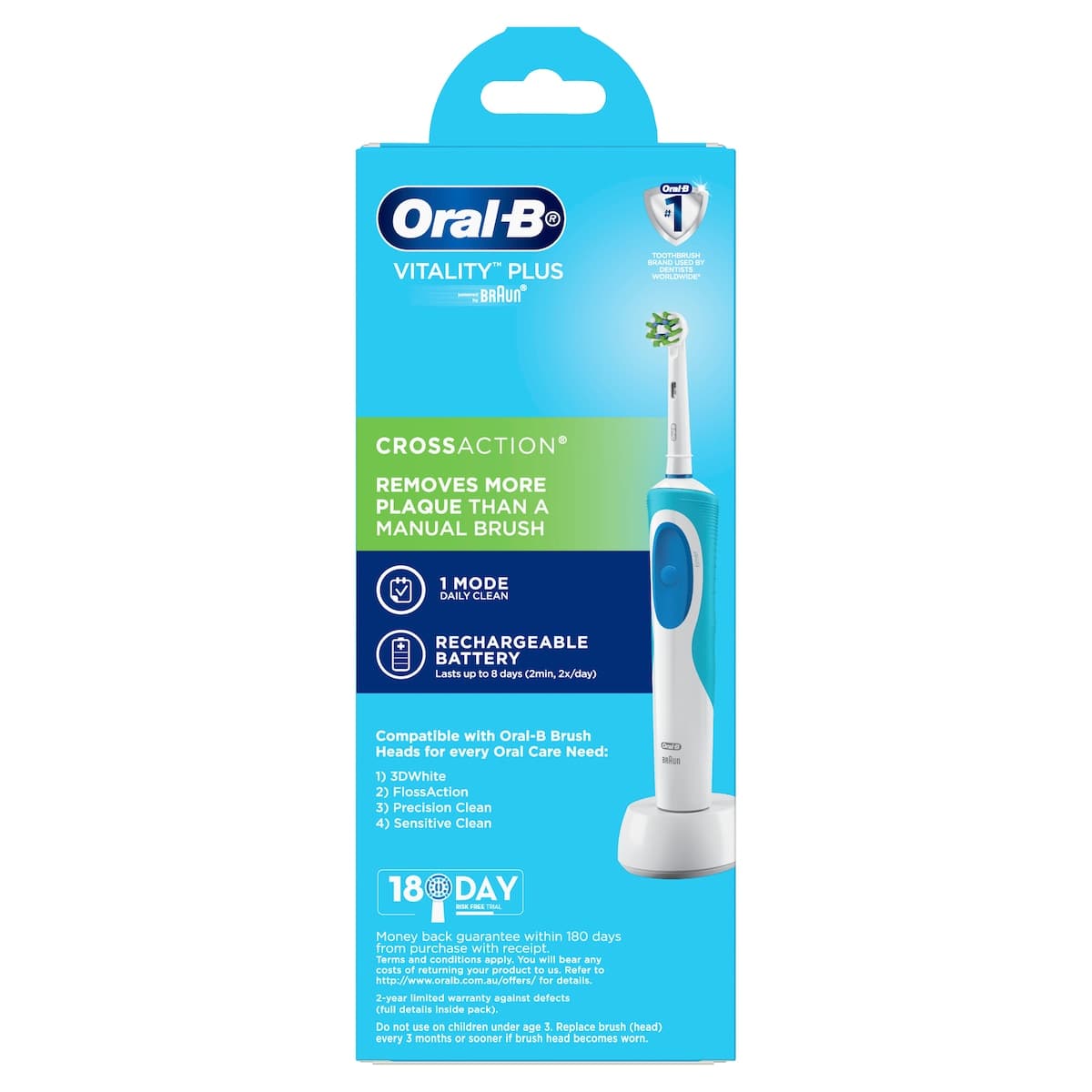 Thumbnail Oral B Vitality Plus CrossAction Electric Toothbrush