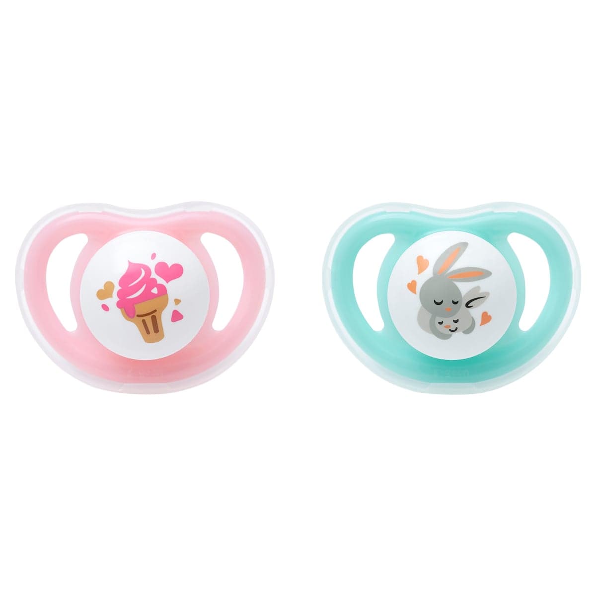 Thumbnail Pigeon Mini Light Pacifier Small (0+ Months) 2 Pack Assorted Colours