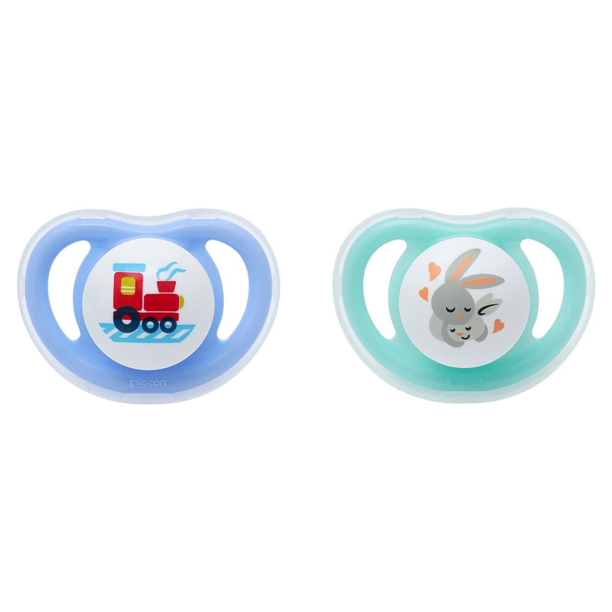 Thumbnail Pigeon Mini Light Pacifier Small (0+ Months) 2 Pack Assorted Colours