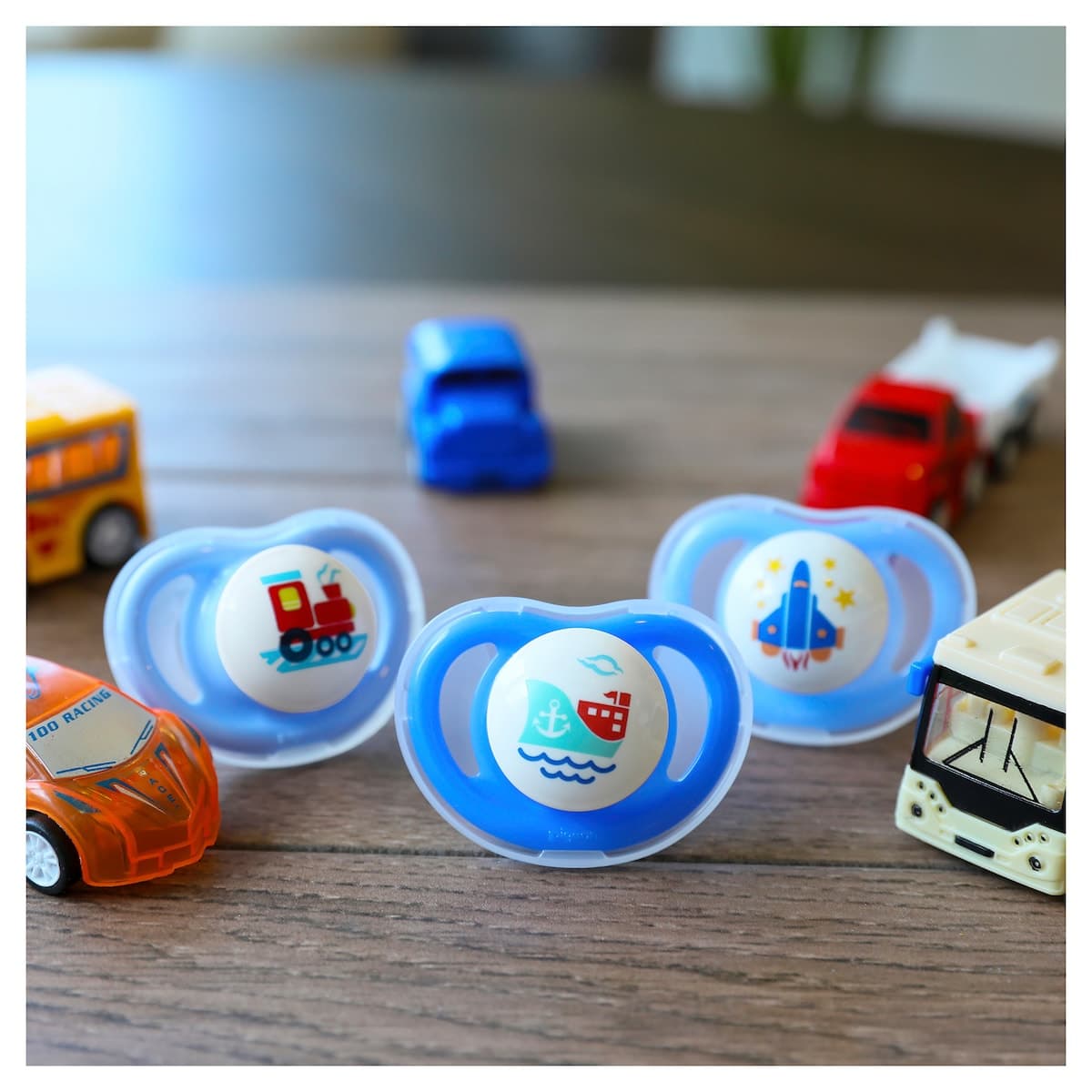 Thumbnail Pigeon Mini Light Pacifier Small (0+ Months) 2 Pack Assorted Colours