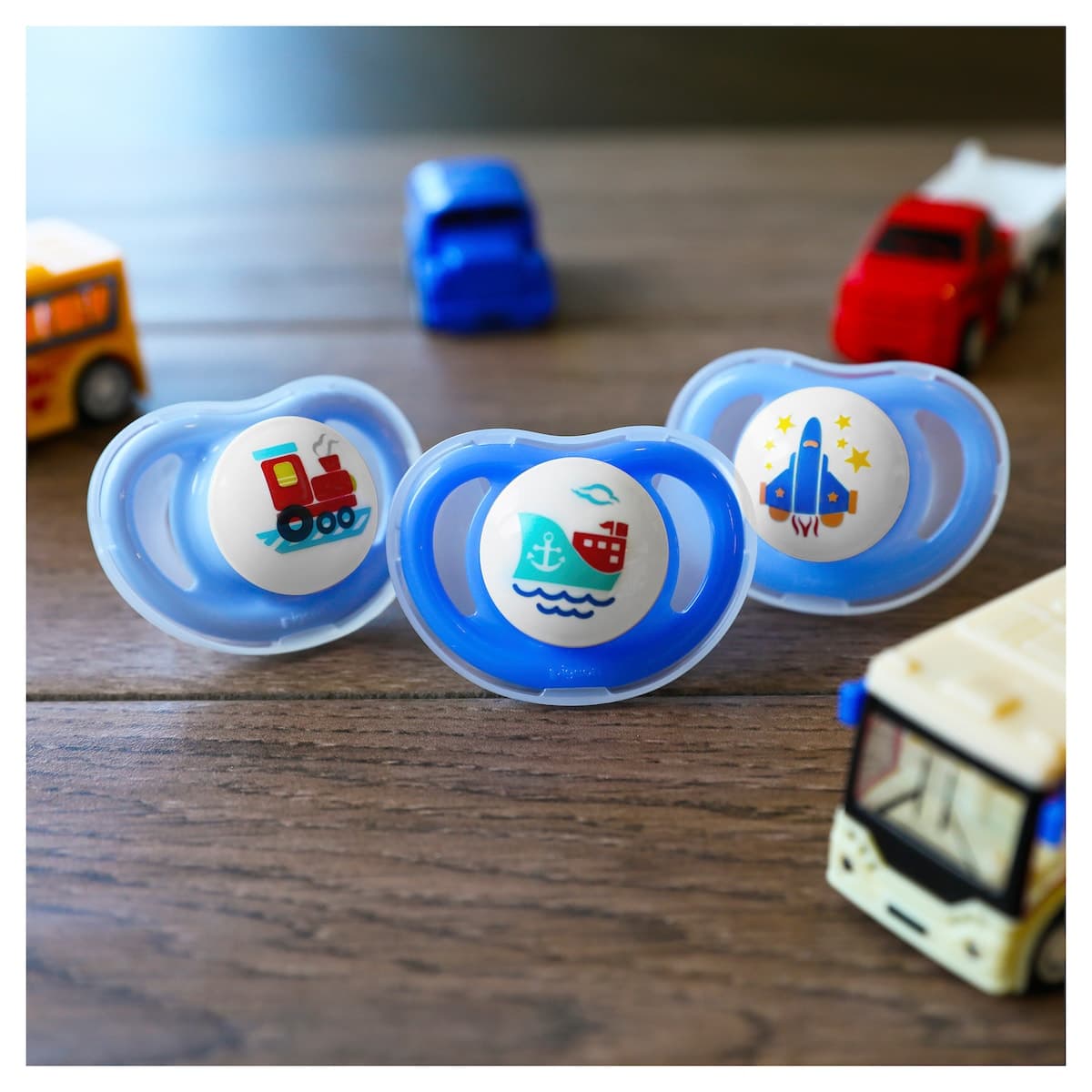 Thumbnail Pigeon Mini Light Pacifier Medium (6+ Months) 2 Pack Assorted Colours