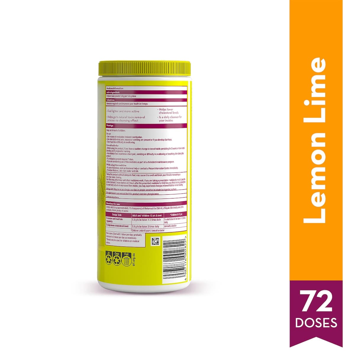 Thumbnail Metamucil Fibre Supplement Lemon Lime Smooth 425g